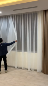 Rèm Voan Trắng Trang Trí Cửa Siêu Đẹp Rèm Voan Trắng Ngăn Giường Spa mềm Mịn Đẹp