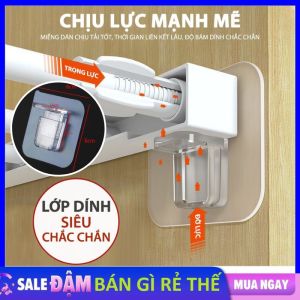 Miếng Dán Chốt Đỡ Kệ Cao Cấp Treo Tường - Ke Góc Chữ L Đỡ Kệ Gỗ Treo Tường Đợt Tủ Khung Tranh - Không Cần Khoan Đục / Miếng Dán Tường Chia Ngăn Tủ Tiện Lợi