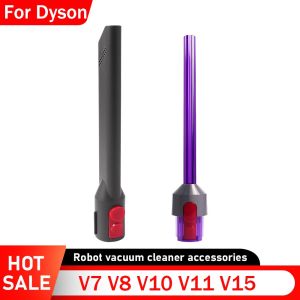 For Dyson V7 V8 V10 V11 V15 Vacuum Part LED Flat Mouth Suction Head Multi-function Accessory Light Pipe Crevice Head Nozzle Tool