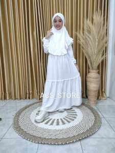 Gamis Anak Perempuan set jilbab Terbaru 3 - 15 Tahun