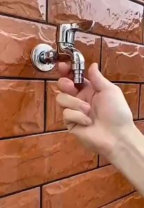 Stainless Steel Washing Machine Faucet 1in 2 out Multifunctional Water Tap Double Bib Outdoor Garden Washing Machine Mop Tap