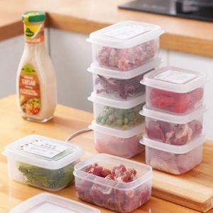 5Pcs Refrigerator Freezing Antibacterial Storage Box Food-Grade Dedicated Classification Sealing Box Frozen Meat Fresh-Keeping Box