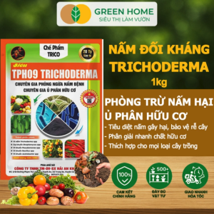 Mua 5 tặng 1 -  Nấm Đối Kháng Trichoderma Greenhome Hải An Khang Bao 1kg Ủ Phân Hữu Cơ Ủ Rác Khử Mùi Cải Tạo Đất