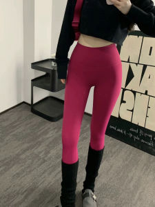 กางเกงโยคะเอวสูงแห้งเร็วสำหรับผู้หญิง กางเกงออกกำลังกาย ผ้าไนลอน ยืดหยุ่นสูง สำหรับออกกำลังกาย วิ่ง ฝึกซ้อม