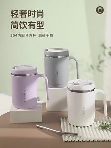 Thermal Coffee Cup to Carry 500ml Thermos Coffee with Straw Stainless Steel Mug with Lid Bottle for Coffee Mugs Thermal Mug