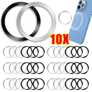 10pcs Magsafe Magnetic Plate Ring / Universal Phone Metal Magnet Disc / Magnetic Holder Sheets for IPhone 16 15 Samsung Xiaomi