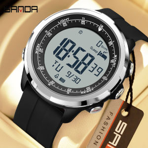 Sanda | SANDA Watches Man Sports LED Digital Wristwatch Multifunctional Luminous Waterproof Date Week Student Electronic Watches