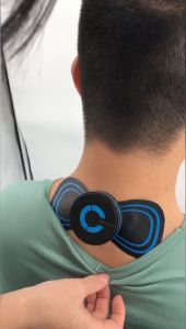 Portable Butterfly Design Mini Electric Neck Massager Cervical Massage Stimulator Pain Relief ABS Back Massage Patch Relaxing Full Body Massager Relaxing Massage Physiotherapy Instrument for Body Woman and Man Body CareERIP