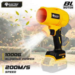 Brushless Turbo Fan 200m/S Blowers Electric Handheld Jet Fan Snow Leaf Dust Blowing Tool for Dewalt 20v Battery Pin