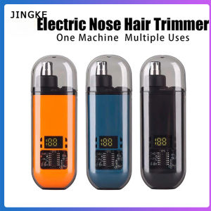 Xách Tay Điện Máy tỉa lông mũi có thể sạc qua USB tai Tóc máy tỉa lông mày Màn hình LED lông mặt tông đơ