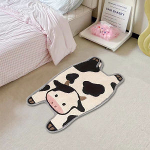 VIKAMA Cartoon Duck Carpet Bathroom Non-Slip Absorbency Foot Pad Bedroom Bed Soft  Comfortable Foot Pad Home Decoration