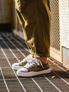 รองเท้าผ้าใบลำลองสำหรับผู้ชาย Maden ทรงหนา สไตล์ญี่ปุ่น Mihara รองเท้าผ้าใบแบบมีสายรัด ทรงย้อนยุค สไตล์ย้อนยุค ฤดูร้อน 2020