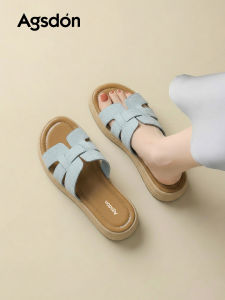 Agsdon | Thick Sole Slippers Blue