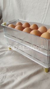 Rak Tatakan Defect Tempat Kotak Penyimpanan Telur Susun Dapat Diputar Bahan PET Grade B