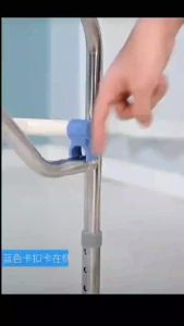 HFY*Promedictech Mobile Foldable and Adjustable Commode Chair With Wheels Seat Folding With Adjustable Height For Seniors and Elderly Bedside Commodes Adult Potty Chair Supports