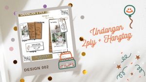 ISI 50 PCS COD Undangan Terlaris dan Termurah 2ply - 002 Undangan Pernikahan Undangan Nikah - Kartu Ucapan Wedding Invittation Card Wedding Card