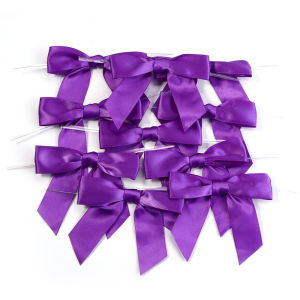 10 Chiếc Nơ Buộc Bằng Vải Satin Polyester Nhiều Màu Sắc Dùng Để Buộc Kín Túi Bánh Kẹo Quà Cưới Trang Trí