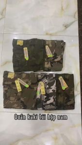 {HCM}_Quần Dài Nam KIểu Dáng Rộng Quần Kaki Nam Túi Hộp To Chất Vải Dày Size 55-80kg