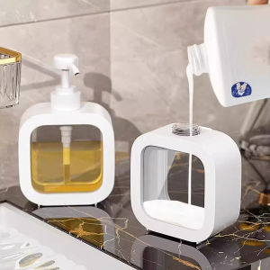 300/500ml Bathroom Soap Dispensers Refillable Lotion Shampoo Shower Gel Holder Portable Travel Dispenser Empty Bath Pump Bottle
