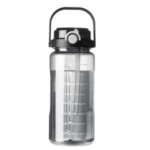 Large Capacity Portable Plastic Water Bottle Fitness Sports Cup for Men Summer Double Drink Cup Shockproof High Temperature Resistant