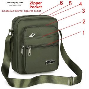 Jiaxun | Durable Multilayer Canvas Bag Shoulder Crossbody