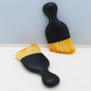 แปรงทำความสะอาดเล็บขนนุ่มอเนกประสงค์ 1/2 ชิ้น ด้ามจับตามหลักสรีรศาสตร์ สำหรับตกแต่งเล็บ อุปกรณ์แต่งหน้า ทำความสะอาด ขจัดฝุ่น ดูแลรายละเอียด