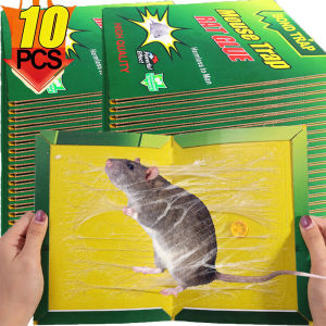 10pcs Large Mouse Glue Traps / Super Sticky Adhesive Glue Board / Durable Mouse Sticky Board Bait for House Indoor and Outdoor