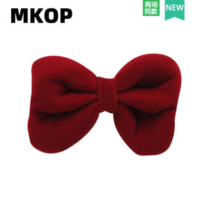 MKOP High-End Shoe Buckle Accessories with Silk Velvet Butterfly Knot Design Compatible with Crocs/Cross