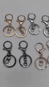 BabyShop-C1276 Gantungan Kunci Model Lobster Clasp Cincin Rantai Mini / Keychain Gantungan Kunci