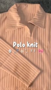 Atasan Wanita Crop Top Polo Knit: Desain & Fungsi