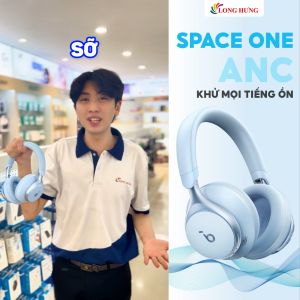 Tai nghe chụp tai Bluetooth Anker Soundcore Space One A3035 - Hàng chính hãng - Thiết kế đẹp mắt thời lượng pin cao lên đến 55 giờ khả năng chống ồn chủ động (ANC)