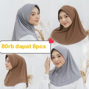 paket usaha hijab bergo Hamidah sais m | hijab instan menutup dada