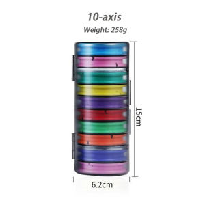 Rainbow Fishing Main Line Box Winding Board 4-16 Axis Silicone Coil Tackle Box Portable Fishing Accessories Tool Supplies