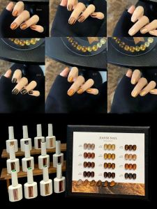 ชุดเจลยูวีสำหรับทำเล็บลายตาแมว 12 สี พร้อมแผนภูมิสี ชาร์มสำหรับตกแต่งเล็บอย่างมีศิลปะ