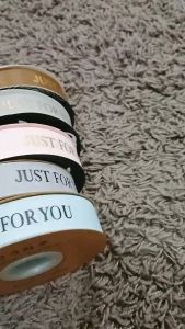 Better Home - Pita Kado Pita Buket Bunga Motif Just For You Salur 2.5 cm Ribbon Satin - EMYCK
