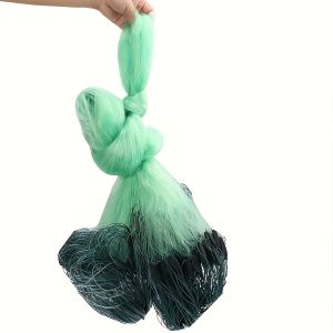 3-Layer Durable Nylon Fishing Net - Green Lightweight & Sturdy Design for Freshwater & Saltwater Use