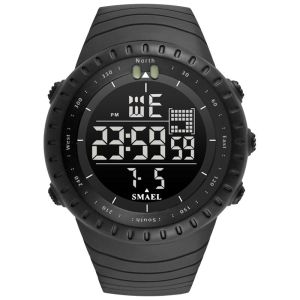 SMAEL | SMAEL 1237 Men Sports Watch Digital Chronograph LED Back Light Waterproof 50M Outdoor Big Face Alarm Clock Reloj Hombre