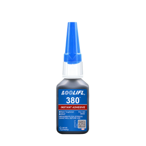 LOOLIFL | LOOLIFL 380 Black Super Glue Fast Drying Cyanoacrylate Adhesive Rubber Plastic High Temperature Impact Resistant Repair Glue