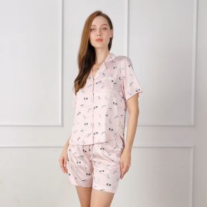 [Mua 3 giảm 20% mua 2 giảm 15%] Bộ Đồ Short Satin Nữ Vincy BSS050W32