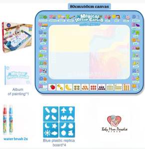 Magic Water Drawing Mat Kit Painting Reusable Large Painting Canvas Kids Montessori Educational Doodle Toys 1+ Years Old