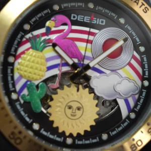 Deesio Fashion Casual Mens Automatic Mechanical Watch Carbon Fiber Case Water-Resistant Specially Designed Casual Mens Watches