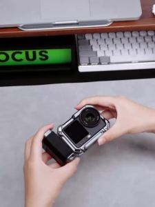 XFJI | Tay Cầm Kim Loại XFJI Metal Rabbit Cage StreetGrip Dành Cho Bộ Camera DJI Osmo Action 6 - Tay Cầm Chụp Ảnh Đường Phố Với Rãnh Ngón Tay Phụ Kiện Quay Video Thể Thao