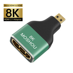 MOSHOU 8K HDMI 2.1 Connector Adapter Mini HDMI Micro HDMI 270 90 Degree Male to Female for HDTV PS4 PS5 Laptop 4K HDMI Extender