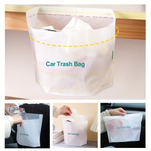 Car&Kitchen Disposable Trash Bags Thick Tear-Resistant&Scent-Sealing Perfect for Road Trips Cooking Spills & Quick Cleanups!
