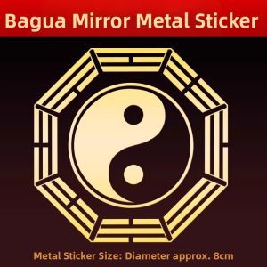 HETANGYUESHE | House Protection Bagua Mirror Flat Convex Copper Window Door