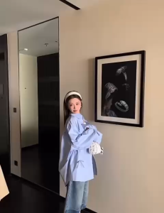 KEMEJA WANITA OVERSIZED PITA KOREAN STYLE IMPORT BKK KATUN POPLIN PREMIUM LENGAN PANJANG 2311