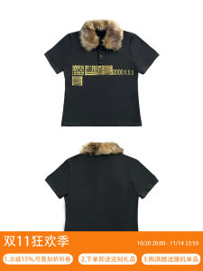 Áo Thun Polo Tay Ngắn in Slogan Psychokiller Có Cổ Lông Có Thể Tháo Rời Dáng Ôm Vừa Vặn Chất Liệu Cotton Thời Trang Thường Ngày Mùa Xuân