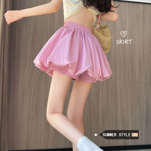 Short Small Size Flare Preventative Pink Skirt