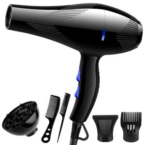 DELIYA  800W  Hot Cold Wind Professional Hair Dryer with Nozzle Comb and 5 kind Accessories DLY-8039