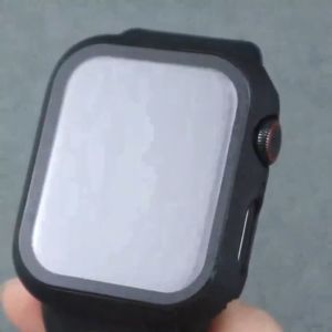 Tempered Glass Case 2 in 1 Watch Pelindung Layar Kaca Jam Tangan Anti Gores Protector Full Frame